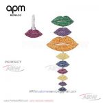AAA Fake APM Monaco Jewelry - Multi-Color Lips Earrings